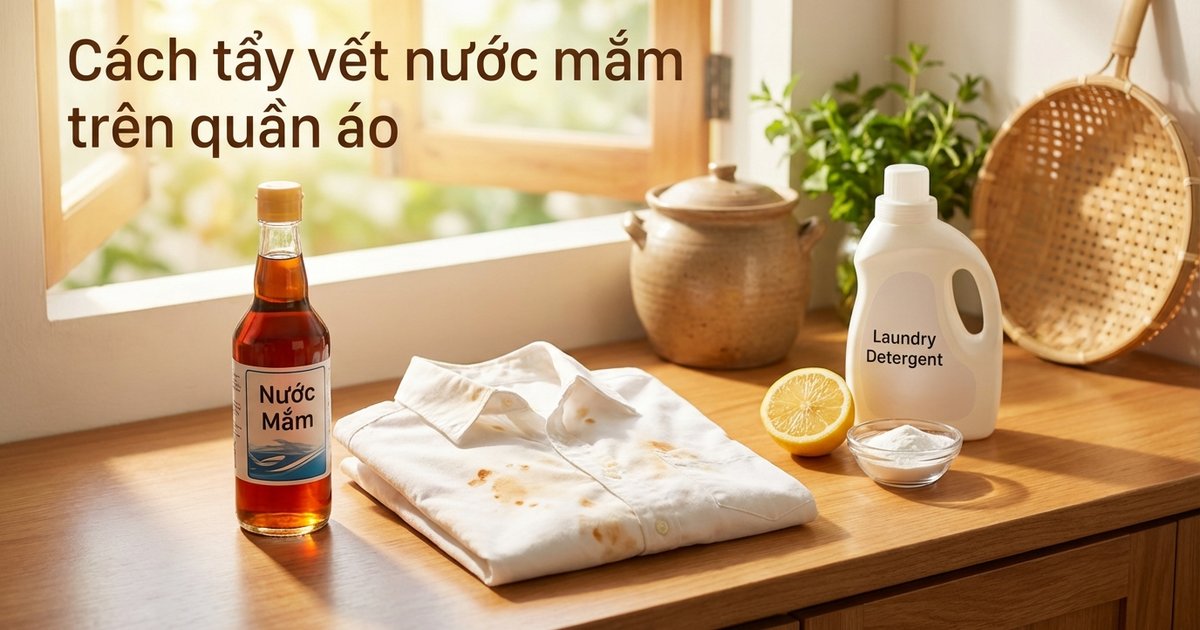 Cách tẩy vết nước mắm, mắm tôm trên quần áo — hết mùi hết vết