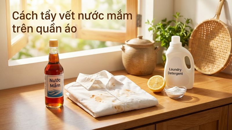 Cách tẩy vết nước mắm, mắm tôm trên quần áo — hết mùi hết vết