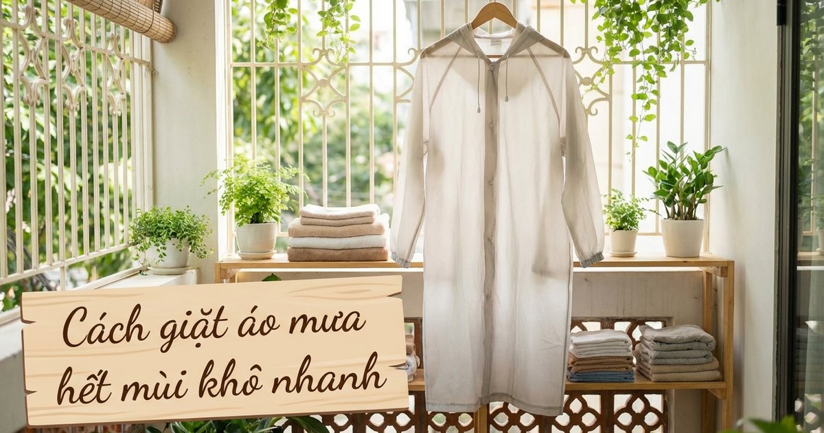 Cách giặt áo mưa hết mùi khô nhanh