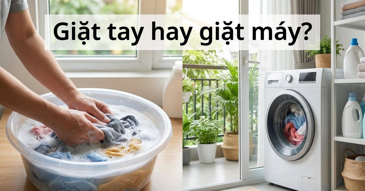 Giặt tay hay giặt máy: khi nào nên chọn gì?