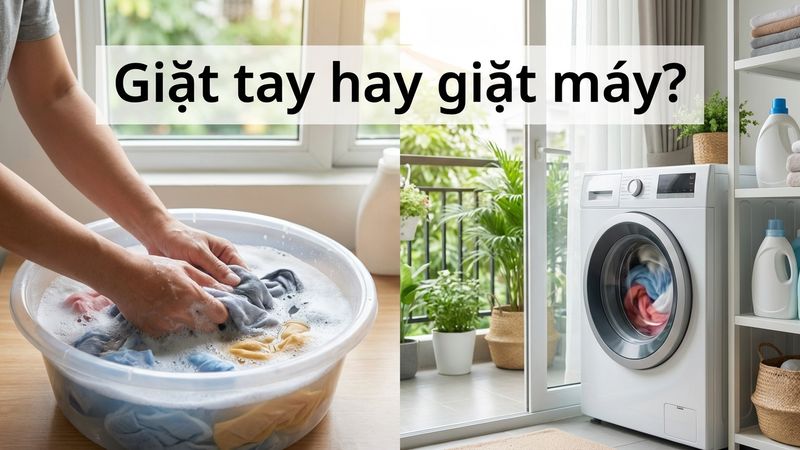 Giặt tay hay giặt máy: khi nào nên chọn gì?