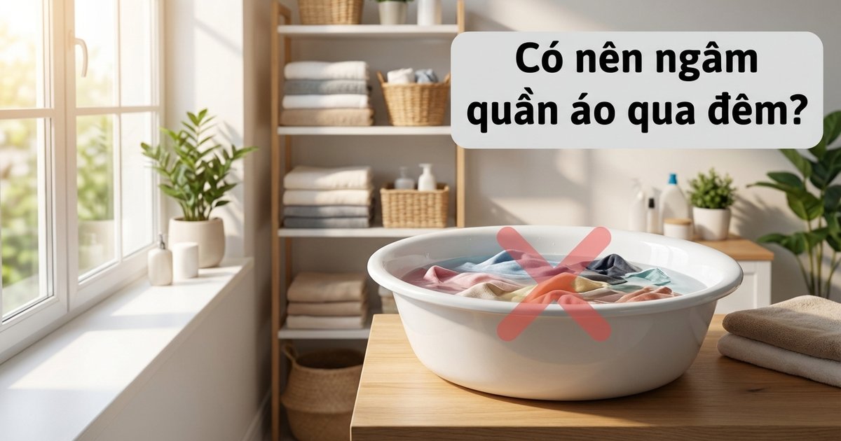 Có nên ngâm quần áo qua đêm không? Sự thật khiến nhiều người bất ngờ