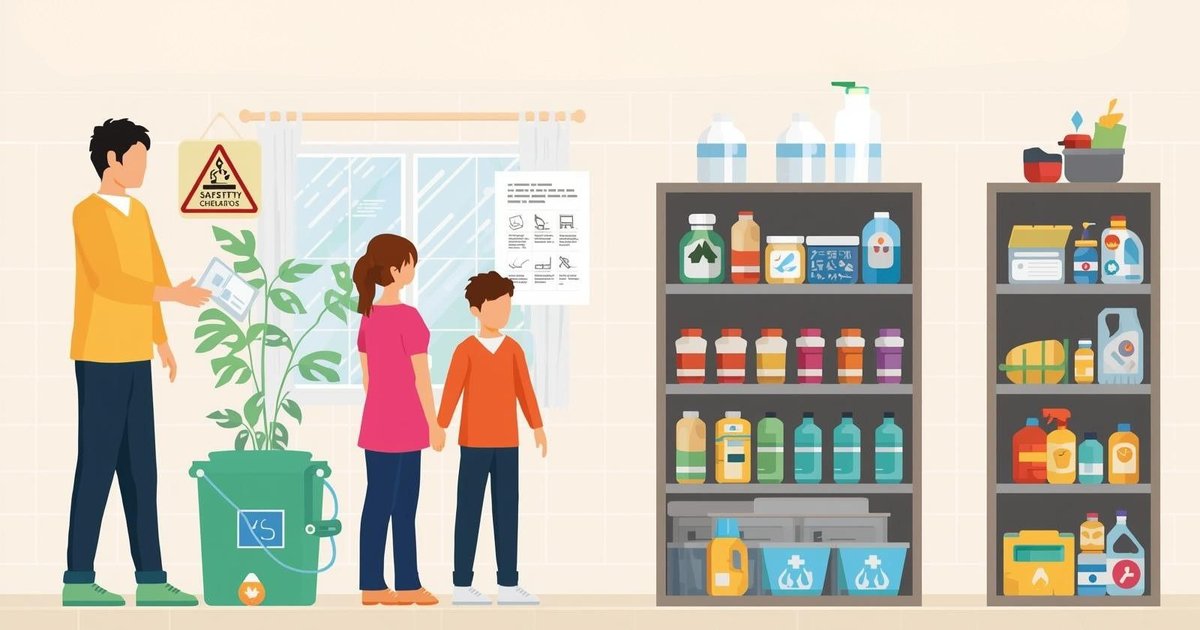 Hướng dẫn phân loại rác và lưu trữ hóa chất gia dụng an toàn cho gia đình