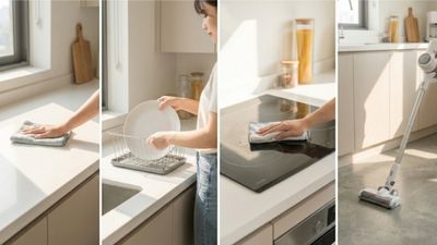 Dọn bếp 15 phút mỗi ngày: gọn gàng mà không mệt