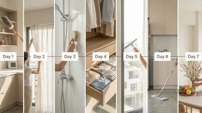 Combo vệ sinh nhà cửa trước Tết: kế hoạch 7 ngày không áp lực