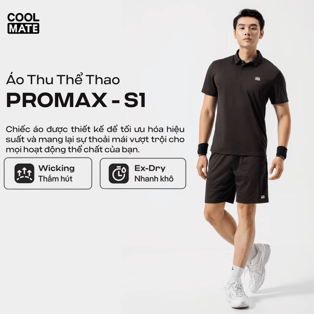 Áo Polo thể thao nam ProMax S1 Logo Coolmate 2