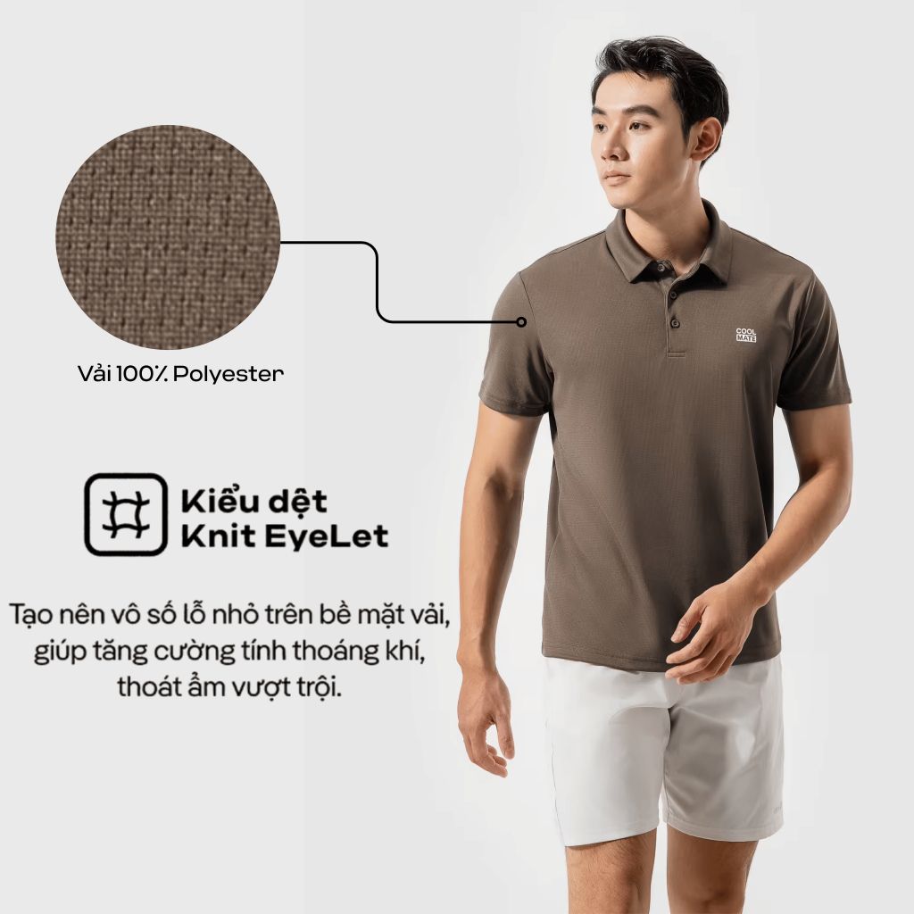 Áo Polo thể thao nam ProMax S1 Logo Coolmate 3