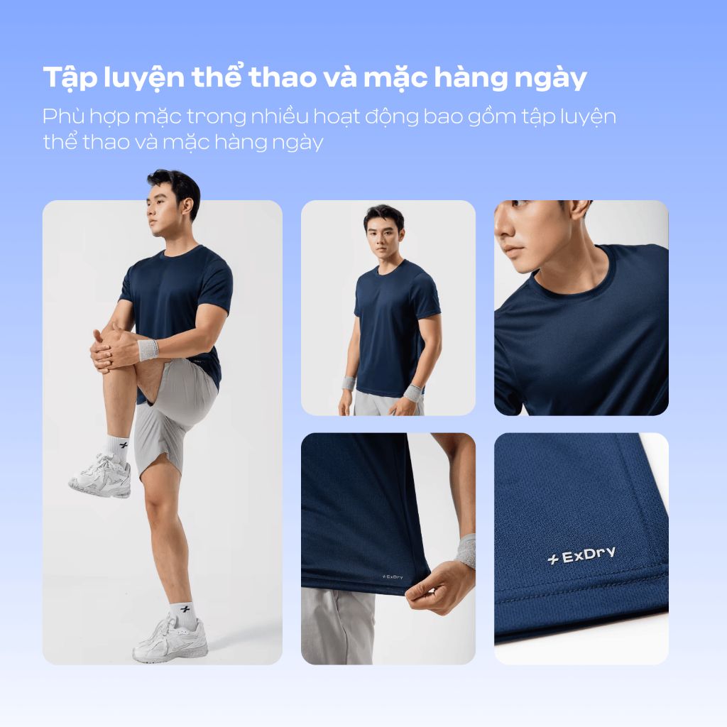 Áo thể thao nam Coolmate Basics thấm hút nhanh khô 5