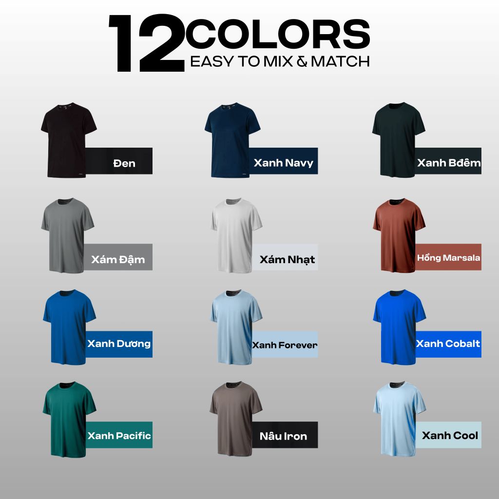 Áo thể thao nam Coolmate Basics thấm hút nhanh khô 7