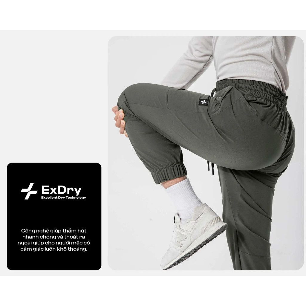Quần Jogger nam thể thao Hybrid Woven co giãn tốt, thấm hút, Coolmate 4