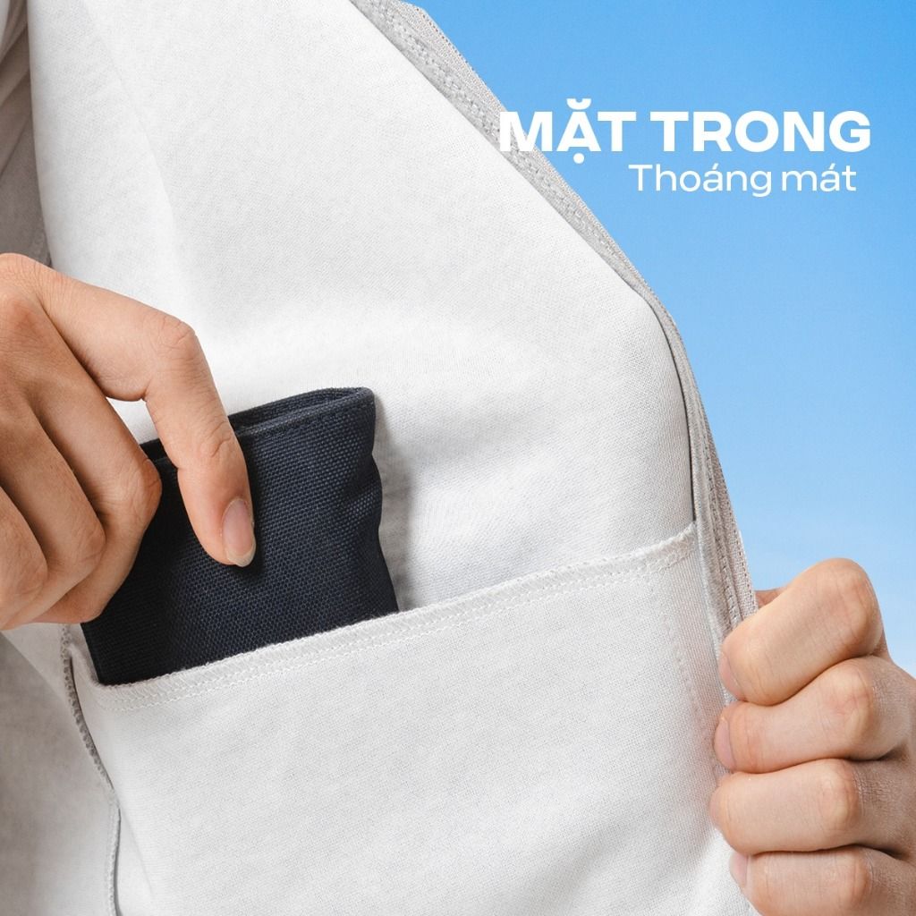 Áo khoác thu đông Knit chống nhăn, vải mềm mịn, thấm hút, thoáng khí, chống UV, giữ ấm tốt Coolmate 6