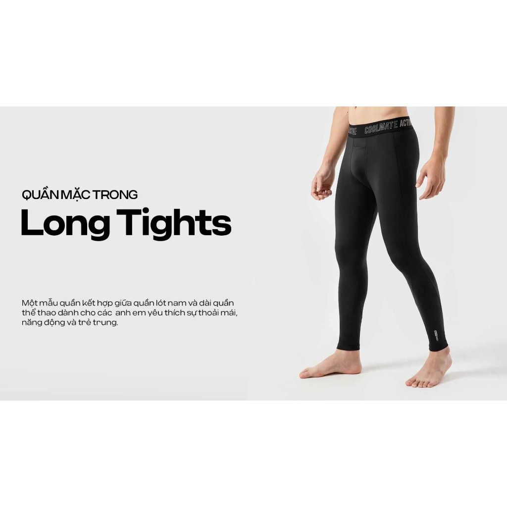 Quần Long Tights Mặc Trong thấm hút tốt, nhanh khô, thoáng khí Coolmate 2