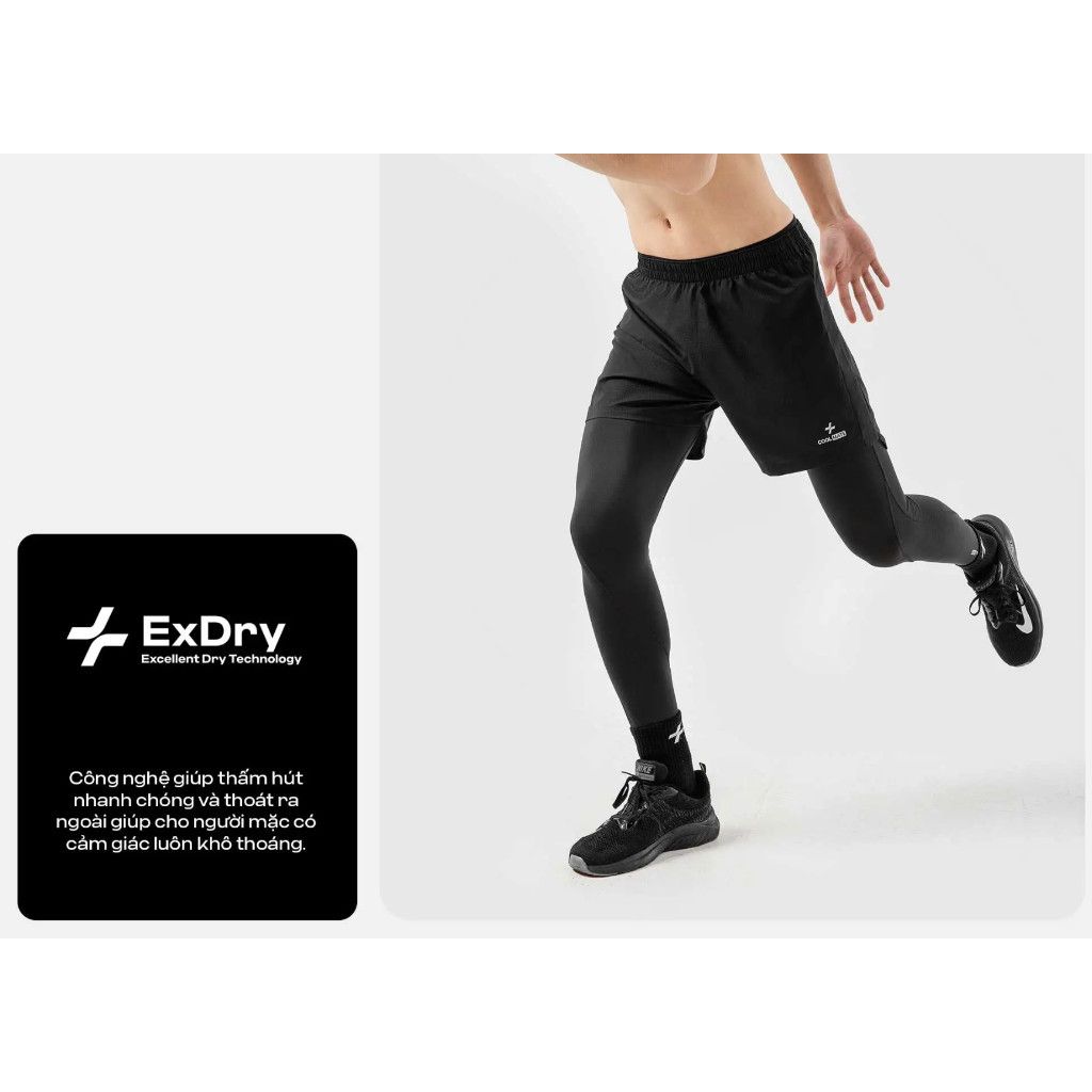 Quần Long Tights Mặc Trong thấm hút tốt, nhanh khô, thoáng khí Coolmate 4