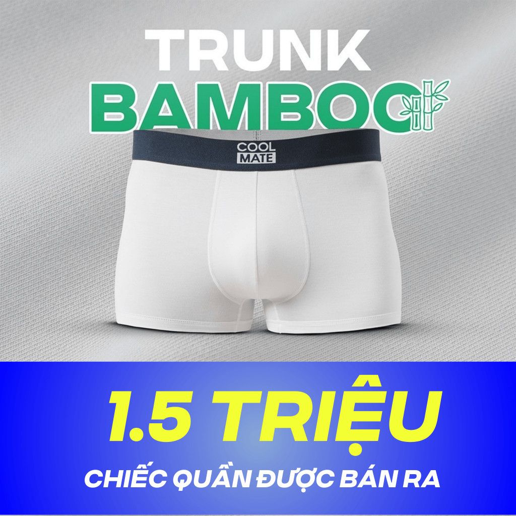 Combo 3 quần lót nam dáng Trunk Bamboo kháng khuẩn Coolmate 2