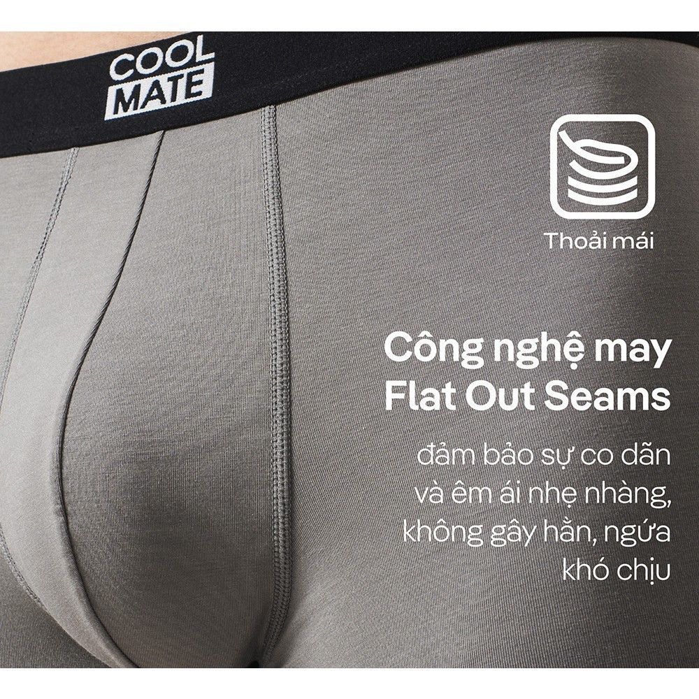 Combo 3 quần lót nam dáng Trunk Bamboo kháng khuẩn Coolmate 4