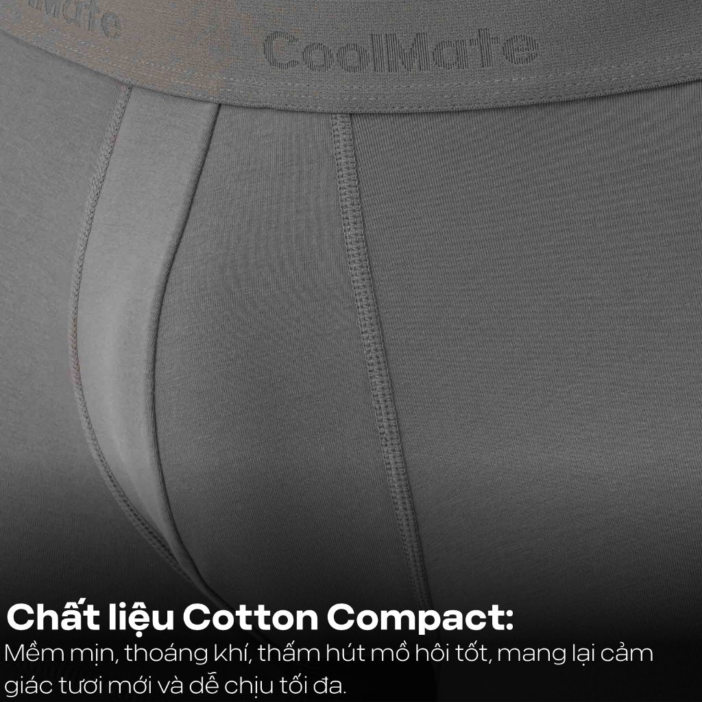 Combo 5 quần lót sịp nam Trunk Cotton co giãn thoải mái Coolmate (màu ngẫu nhiên) 3