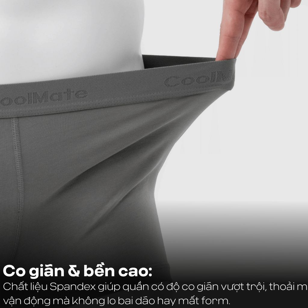 Combo 5 quần lót sịp nam Trunk Cotton co giãn thoải mái Coolmate (màu ngẫu nhiên) 4