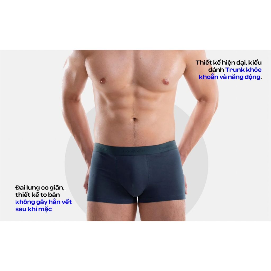Combo 5 quần lót sịp nam Trunk Cotton co giãn thoải mái Coolmate (màu ngẫu nhiên) 6