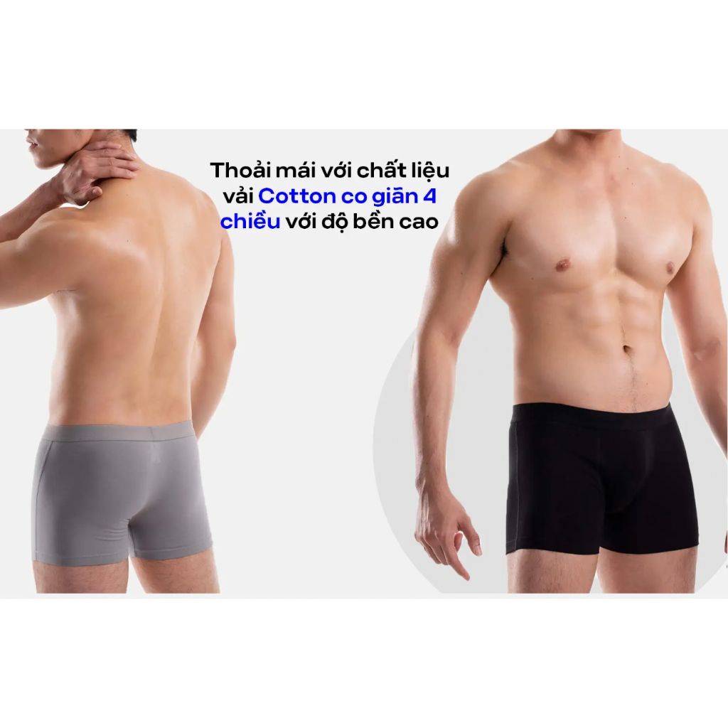 Combo 5 quần lót sịp nam Trunk Cotton co giãn thoải mái Coolmate (màu ngẫu nhiên) 7