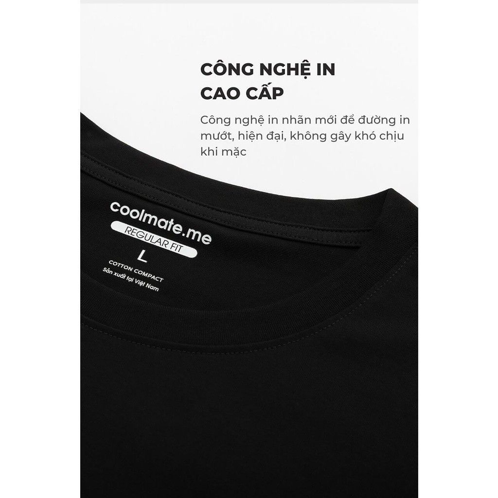 Áo thun nam Cotton Compact phiên bản Premium chống nhăn vải thoáng mát co giãn tốt Coolmate 5