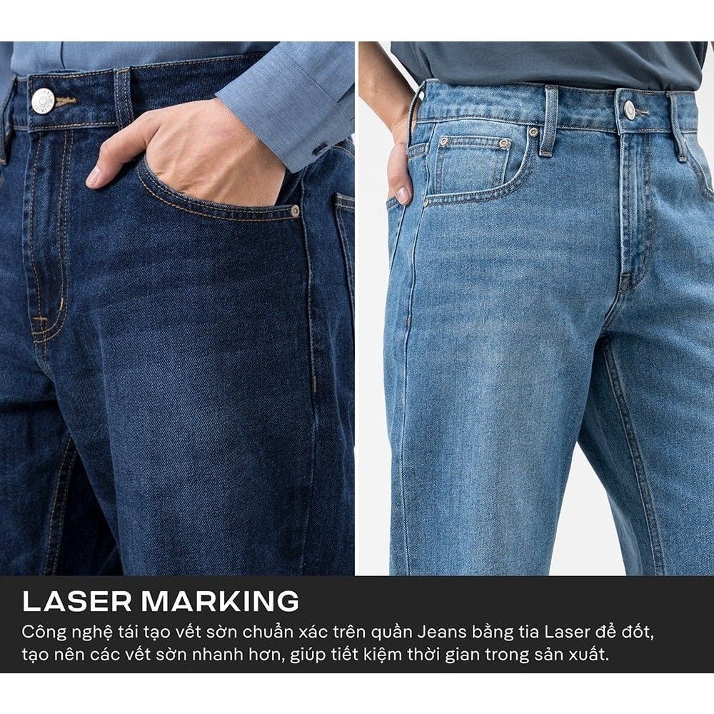 Quần Jeans Basics dáng Regular Straight Coolmate 5