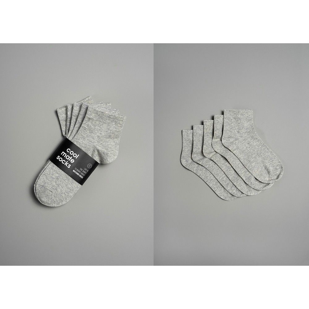 Combo Pack 5 Đôi Tất Vớ cổ trung Coolmate Basics Coolmate 6