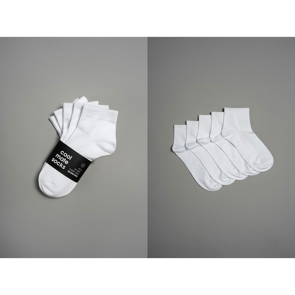 Combo Pack 5 Đôi Tất Vớ cổ trung Coolmate Basics Coolmate 7