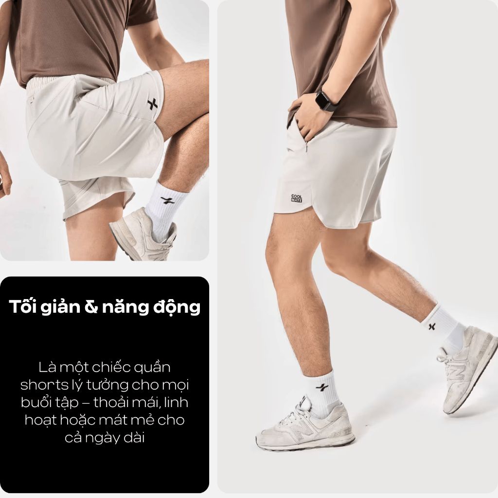 [SALE TẾT]Set thể thao nam Áo Thun Promax-S1 Quần 6 inch zipped set pickleball thoáng khí nhanh khô Coolmate 6