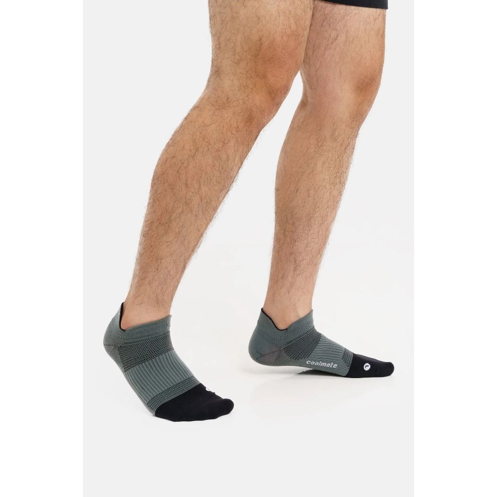 [SALE TẾT]Combo 2 Tất/Vớ nam thể thao cổ ngắn Compression Techfit Coolmate 4