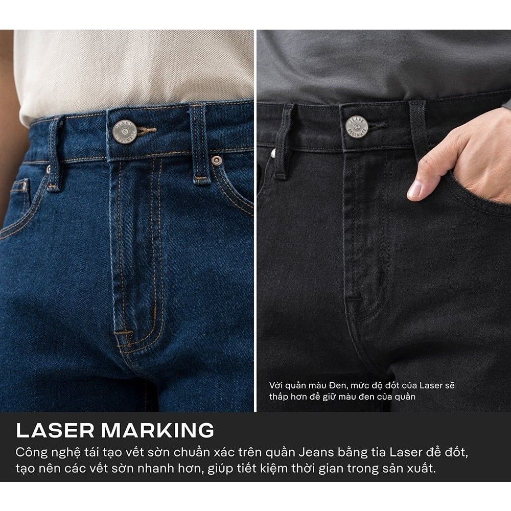 [SALE TẾT-TẶNG ÁO SƠ MI ĐƠN 200K]Quần Jeans Nam Basics dáng Slim fit bền bỉ, vừa vặn, tôn dáng, quần mặc tết Coolmate 6