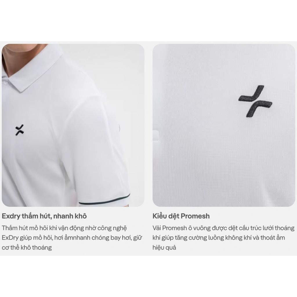 [SALE TẾT-MỚI]Áo polo thể thao nam Pickleball Exdry Nhanh khô, Thoáng khí, Thấm hút tốt Coolmate 3