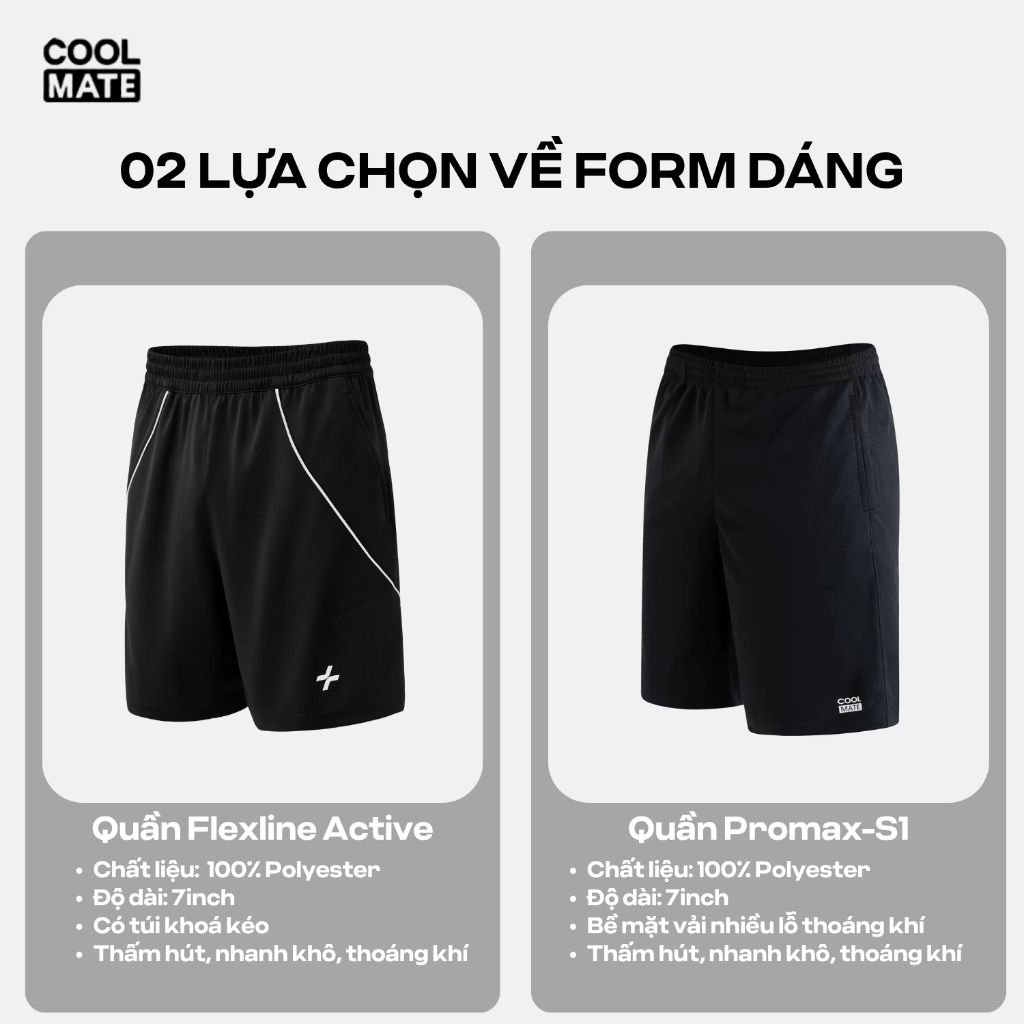 [SALE TẾT]Set bộ đồ quần áo thể thao nam pickleball FlexLine Active Thoáng khí thấm hút tốt Coolmate 5