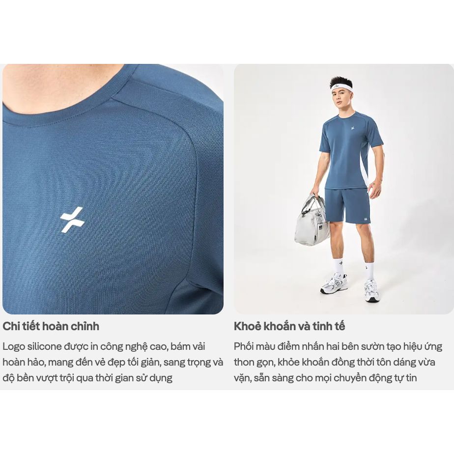[SALE TẾT-]Áo thun Tshirt thể thao nam pickleball tennis Promax Sideflow cổ tròn co giãn thoáng khí Coolmate 3