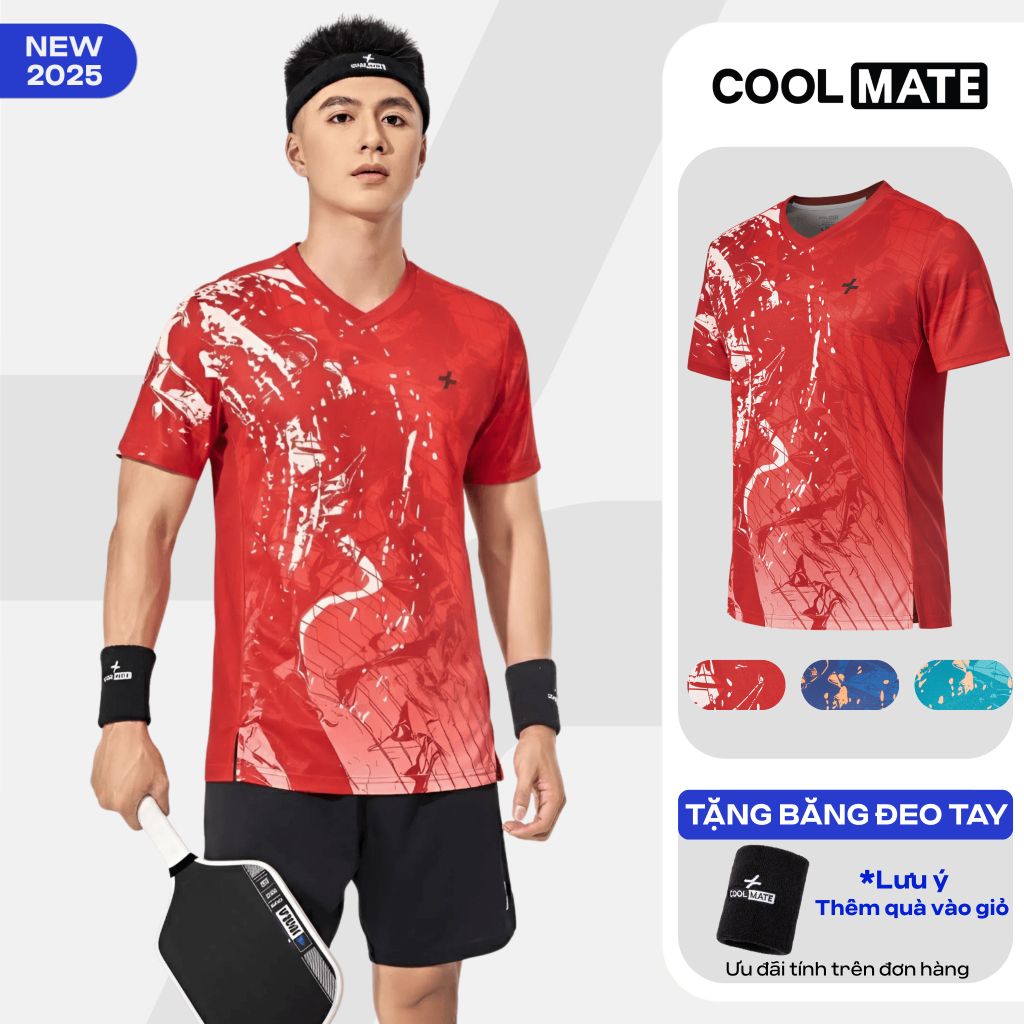 [SALE TẾT]Áo thun thể thao nam cầu lông, Pickleball IN Abstract Graphic thấm hút, nhanh khô, thoáng khí - Coolmate