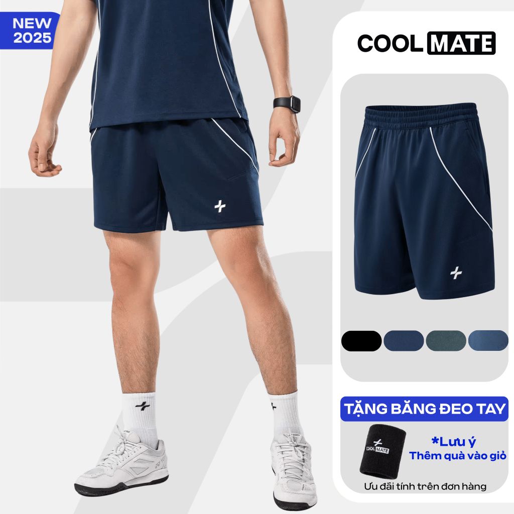 [SALE TẾT-]Quần Short thể thao nam Pickleball Tennis Promax FlexLine Active thoải mái thấm hút thoáng khí Coolmate