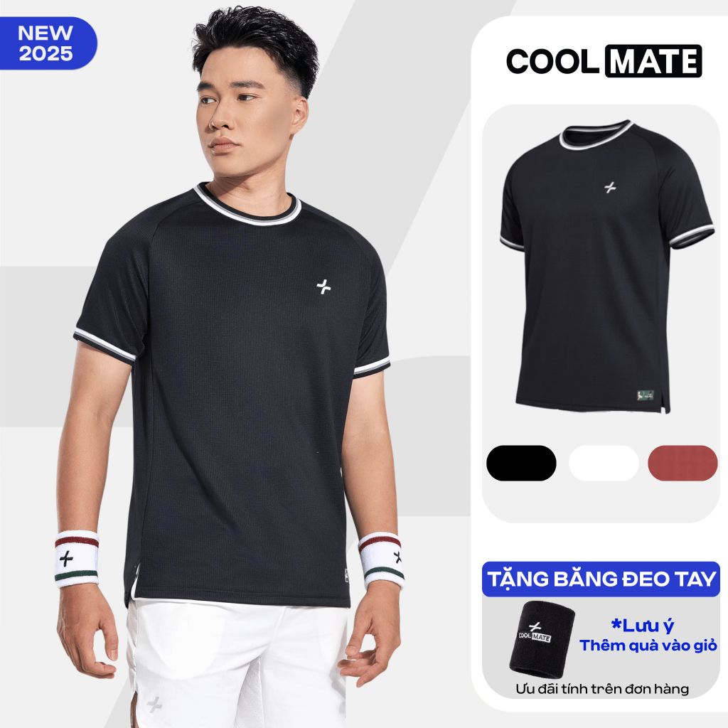 [SALE TẾT-]Áo thun thể thao nam Pickleball Dink Shot, Nhanh khô, Thoáng khí, Thấm hút tốt Coolmate