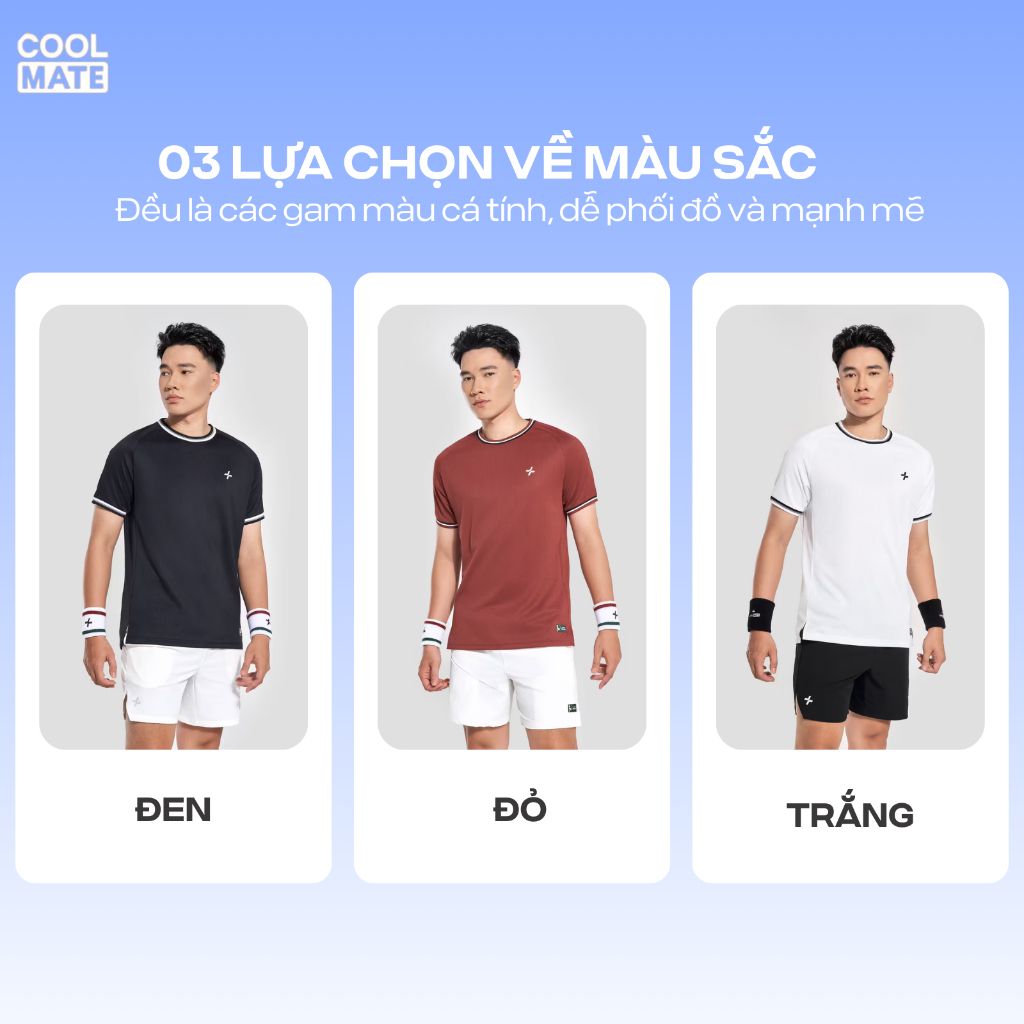 [SALE TẾT-]Áo thun thể thao nam Pickleball Dink Shot, Nhanh khô, Thoáng khí, Thấm hút tốt Coolmate 4