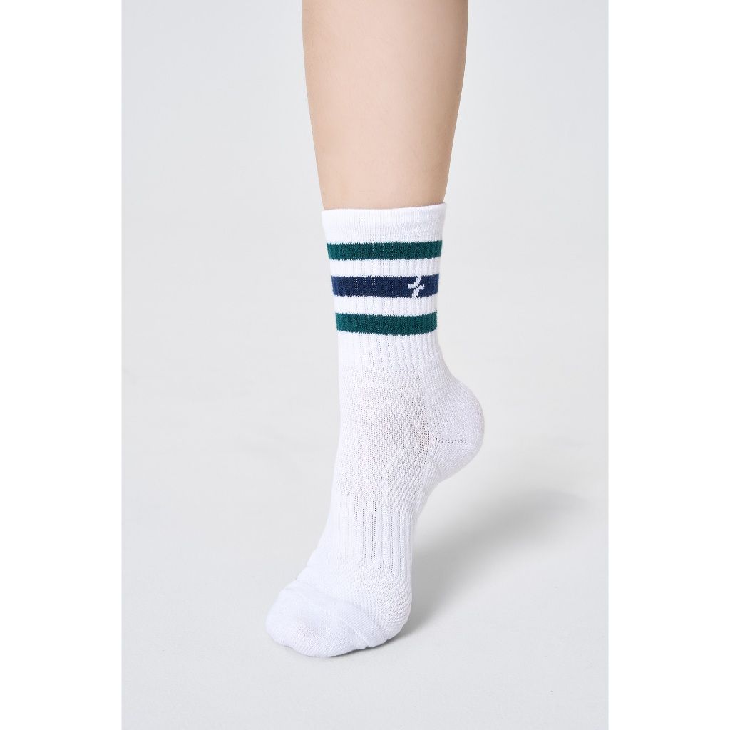 [SALE TẾT-MỚI]Tất Pickleball Cổ Trung Stripes Crew Coolmate 5