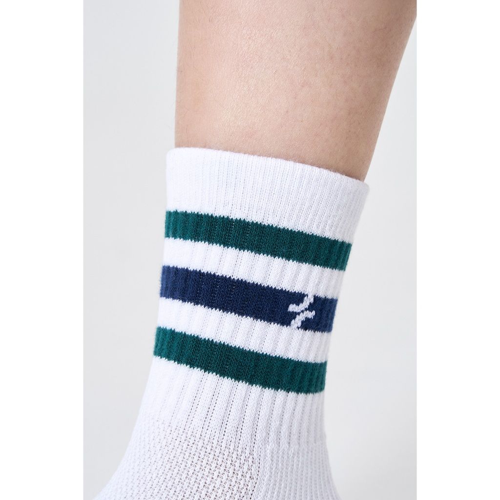[SALE TẾT-MỚI]Tất Pickleball Cổ Trung Stripes Crew Coolmate 6