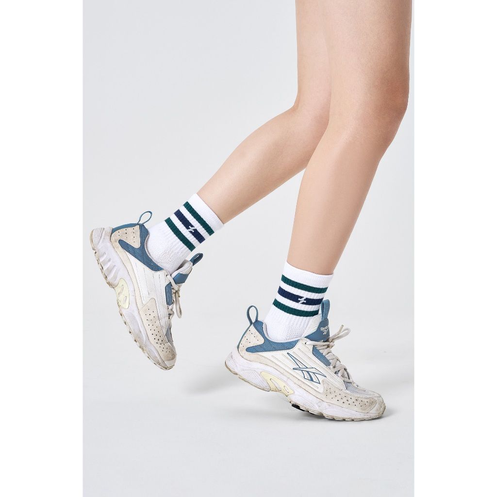 [SALE TẾT-MỚI]Tất Pickleball Cổ Trung Stripes Crew Coolmate 7