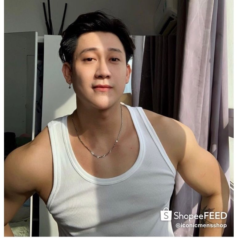 Áo ba lỗ thun gân vải dày,form body tôn dáng(Mã 01) 3