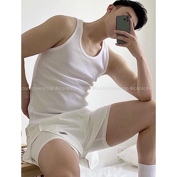 Áo ba lỗ thun gân vải dày,form body tôn dáng(Mã 01) 4