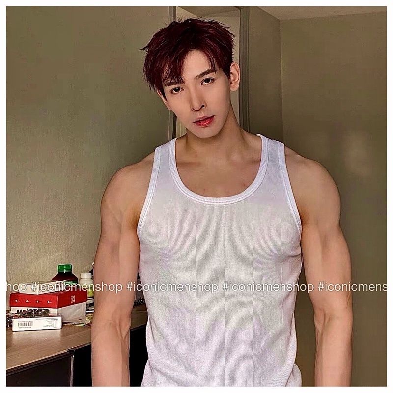Áo ba lỗ thun gân vải dày,form body tôn dáng(Mã 01) 5